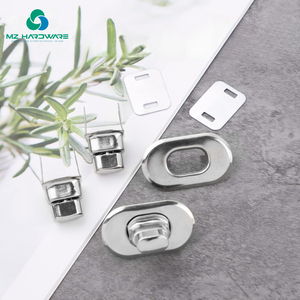 Broche de bloqueo giratorio plateado de fábrica para monedero, fabricación de bolsos, cierres de <span class=keywords><strong>Hardware</strong></span>, sujetadores, piezas especiales de cuero para bolsos, accesorios - Product Image 4