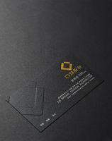Carte de visite personnalisée avec accès professionnel et design en feuille d'or rose Carte de visite mate durable adaptée au logo des petites entreprises