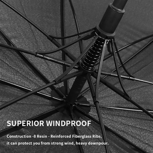 Heavy Duty Fiberglass Ribs <b>Umbrella</b> Anti-Wind Design Golf <b>Umbrella</b> for Stormy Weather Outdoor Sports Enthusiasts - Product Image 3