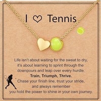 Nouvelle Chaîne de Clavicule Sportive Cœur Basketball Volleyball Baseball Pendentif d'Amitié pour Femme Cadeau Quotidien Accessoires de Bijoux en Gros