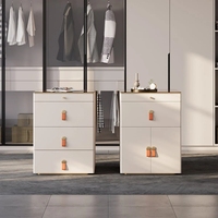 Vitrine de présentation de bijoux personnalisable avec dessus en verre et éclairage LED, durable et écologique, organisateur de placard pour chambre à coucher