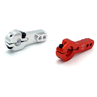 Bras de direction en alliage d'aluminium 25T usiné CNC sur mesure, avec bras oscillant métallique et verrouillage à double trou, tolérance +/-0,01 mm