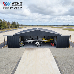 Hangar de Acero Ligero Antioxidante para Aviones Grandes, con una Vida Útil de 50 Años, Resistencia al Viento de 200 km/h, Diseño Moderno - Product Image 1