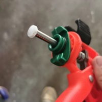 Pistola Aplicadora de Cebo Multidosis de Plástico con Luz, Gel para Control de Plagas, para Trampas de Insectos y Roedores, Uso en Interiores y Exteriores