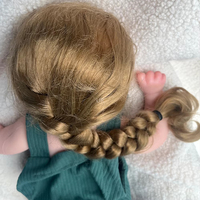 Poupées Reborn en Silicone aux Cheveux Longs et Blonds, Grands Yeux, 20 Pouces, Poupées Bébé Filles, Poupées Nouveau-né Apaisantes