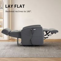 Fauteuil inclinable électrique à double moteur pour la maison, réglable en hauteur, avec positionnement haut/bas et levage parallèle pour salon