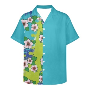 Ropa de verano para <span class=keywords><strong>hombre</strong></span>, camisa de sublimación de diseño transpirable holgada informal con estampado de <span class=keywords><strong>tatuaje</strong></span> Tribal de <span class=keywords><strong>manga</strong></span> corta con flor Hawaiana para <span class=keywords><strong>hombre</strong></span> - Product Image 6
