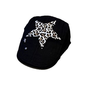 Boina Retro de verano para mujer, Boina de pico de pato con estampado de leopardo, parche de estrella, gorra delantera, sombrero de hiedra ajustable, sombrero de <span class=keywords><strong>Taxi</strong></span> a la moda - Product Image 5