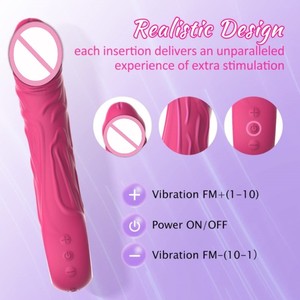 Consolador potente con 10 vibraciones de diseño realista, juguete sexual con cada inserción, masajeador de varita de estimulación sin igual - Product Image 4