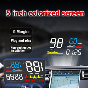 Compteur de vitesse automatique OBD2 D5000, 5 pouces, affichage numérique, vitesse RPM, consommation de carburant, temps de conduite avec alarme, pare-brise projecteur - Product Image 6