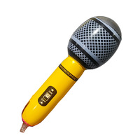 Microphone gonflable jouet personnalisé fête faveurs pour enfants gonflable piscine jouet gonflable sauter microphones semblant jouer jouets