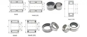 Rodamiento de agujas IKO de alta calidad Na55 * 80*18 con anillo interior