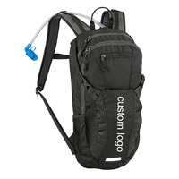 Sac à dos d'hydratation pour le ski, la course à pied et le vélo, imperméable, 2L, tactique, léger, pour activités de plein air, avec poche à eau