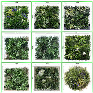 Muro di piante verticali artificiali a prova di fuoco a prova di uv su misura muro di erba verde pianta da appendere alla parete artificiale - Product Image 4