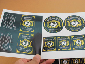 ODM/OEM-etiqueta adhesiva de papel de plata, pegatina de poliéster, autoadhesiva, vinilo, promoción - Product Image 4