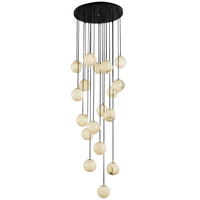 Lustre en albâtre de Style nordique Villa postmoderne Duplex Designer salon escalier laiton marbre suspension