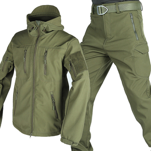 SIVI Soft Shell Training Uniform Waterproof Hunting Thermal Winter Suit Tactical <strong>Men</strong> With Fleece Tactical - Product Image 4