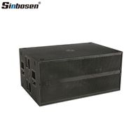 Système audio actif puissant Sinbosen Dual 18 pouces 9006S avec caissons de basses et haut-parleurs professionnels