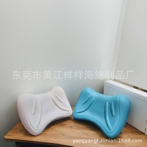 Oreiller cervical oblong ferme pour massage et soutien du cou, pour dormeurs sur le dos, en mousse de polyuréthane - Product Image 3