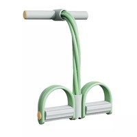 Appareil d'entraînement abdominal et de fitness à domicile, avec pédale de traction pour sit-ups, corde de traction et bande de résistance à 4/6 tubes pour exercices des jambes