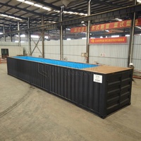 Piscine Conteneur Personnalisée Préfabriquée Modulaire pour Hôtel, Club de Plage, Piscine Hors Sol avec Système de Filtration au Sable