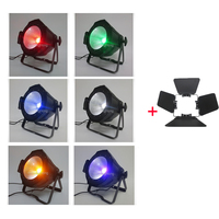 Professionnel Dmx A Mené le Par 64 WW / CW / RGBW 4IN1 / RGBWA UV 6IN1 200W COB A Mené Le Pair lumière Avec Porte de Grange