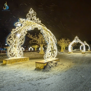 Nieuwjaarsdag Buiten Feestelijke Lantaarn Decoratie LED Boogverlichting - Product Image 2