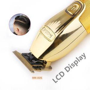 Nouvelle Usine En Gros <span class=keywords><strong>KM</strong></span>-i32S Professionnel Coupe de Cheveux Ciseaux En Acier Tondeuse Tondeuses Avec LCD - Product Image 2