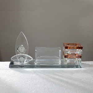 K9 Crystal Đồng Hồ Giữ Bút Điện Tử Với Máy Tính Để Bàn Văn Phòng Quà Tặng MH-B0377 - Product Image 6