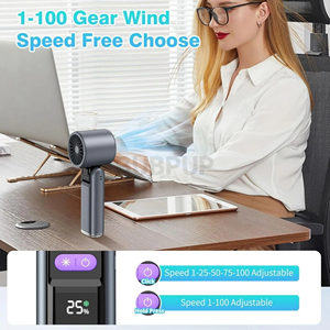 Ventilador de Bolsillo Portátil USB Tipo-C con Pantalla LED y 100 Niveles de Refrigeración, Mini Ventilador Turbo de 4000mAh, Gran Venta 2026 - Product Image 3