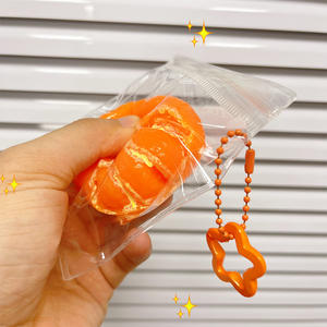 Juguete Antiestrés de Silicona para Todas las Edades, Irresistible, con Forma de Fresa y Naranja Pelada, para Aliviar el Estrés, para Niños de 5 a 7 Años - Product Image 4