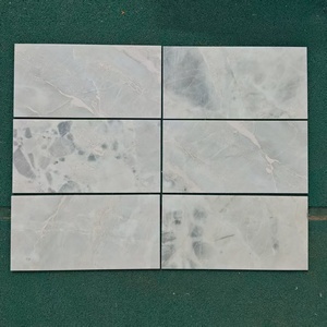 Green marble mosaics white marble mosaic pattern - Product Image 1