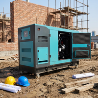 Générateur diesel silencieux CE ISO 50 KVA, générateur insonorisé 40 kW pour usage domestique, alimentation de secours triphasée avec ATS démarrage/arrêt automatique