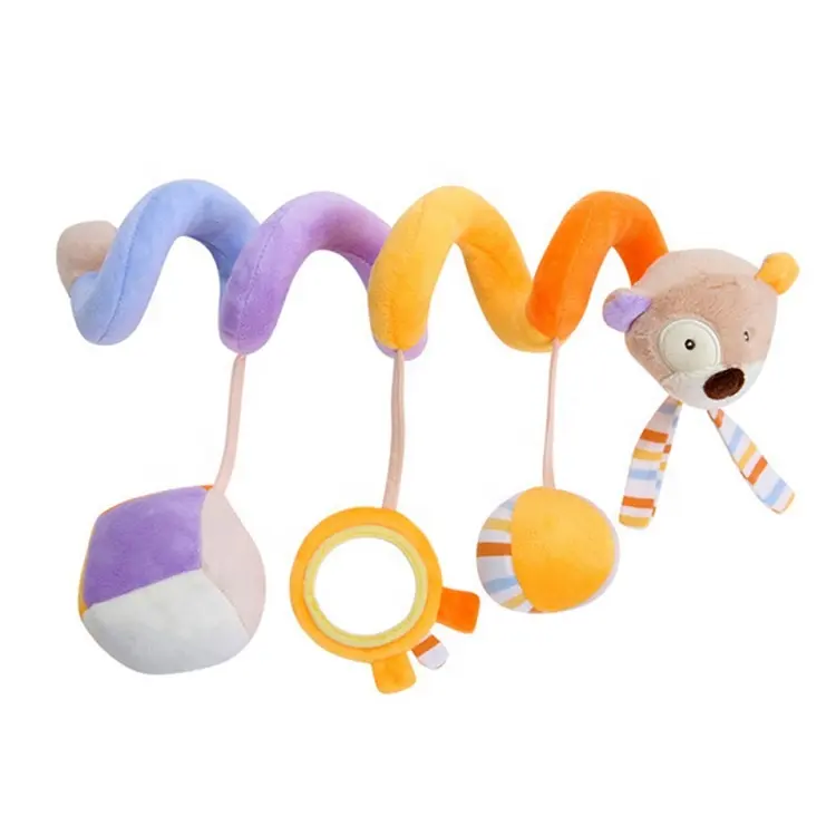 Baby Rattles Doll Educational Toys For Children Activity Spiral Crib Toddler Bed Bell Baby Playing Kid Stroller Hanging Doll Toy