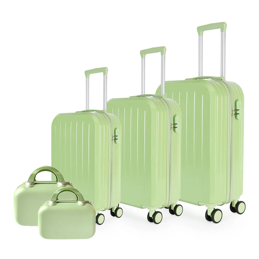 2023 toptan özelleştirilmiş Logo arabası seyahat bavul sert çanta ABS bagaj çantaları setleri küçük kozmetik çanta valiz