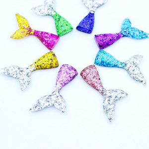 Shining Mini Resin <b>Mermaid</b> Fish Tail Miniature Charm <b>Accessories</b> for DIY Jewelry Hair Clip Making Flatback Crafts Hairpin Decor - Product Image 4
