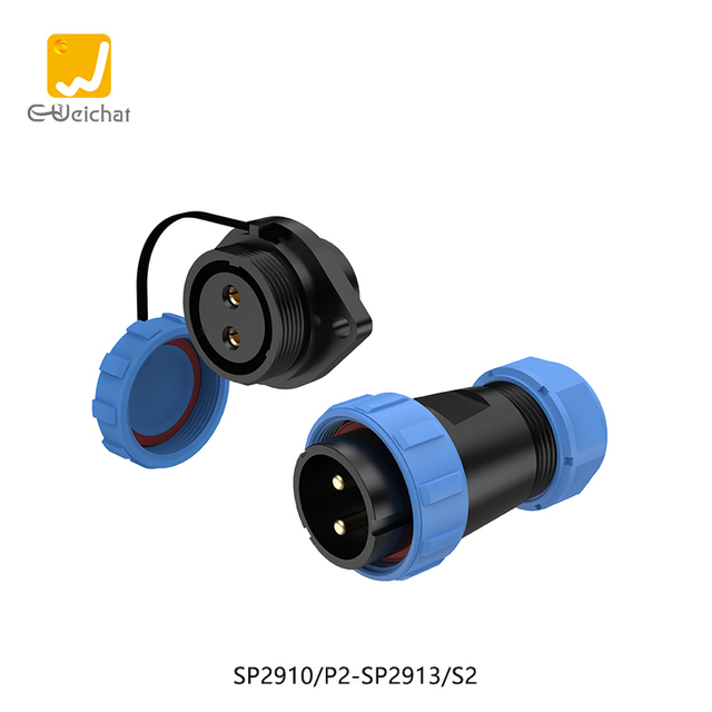 SP29 Outdoor LED Plastic IP68 Waterproof Circular Connector 10A for Wire Connections 2/3/4/7/8/9/10/12/16/17/20/24/26 Pin