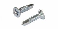 #8 X3/4" #8 X1" White Screws Self Drilling Screws 100pcs Flat Head Phillips Sheet Metal Screw