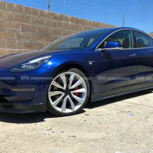 Alta calidad TESLA MODELO 3 EPA Tipo Falda lateral Real Dry Carbon Exterior Accesorio Diseño Car Body Kits - Product Image 6