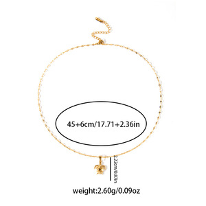 Gioielli moda Anti appannamento oro placcato in acciaio inox <span class=keywords><strong>stella</strong></span> <span class=keywords><strong>marina</strong></span>/granchio <span class=keywords><strong>collana</strong></span> ciondolo oceano serie Charm collane per donna - Product Image 6