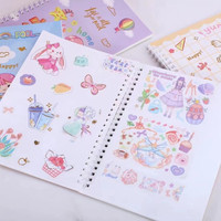 Autocollants réutilisables pour le rangement, pour les amateurs de clip art, personnalisés, de style mode, pour journaux élégants et livres d'autocollants divertissants