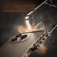 Nouvelle Coque de Téléphone Haut de Gamme Design Blindé en Métal Anti-Chute Dissipation Thermique Housse de Protection pour iPhone 17 18 Pro Max