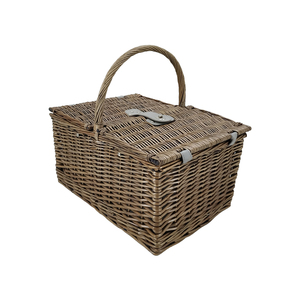 JY nuovo Design in vimini tessuto a mano cestino da Picnic portatile cesto portaoggetti per Picnic all'aperto - Product Image 5