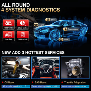 Escáner de Diagnóstico CRP123 V2.0, Sistema Mágico Multifuncional, Motor, ABS, SRS, Transmisión, Airbag, Sistema Completo, Nivel Profesional - Product Image 5