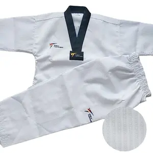 Poliéster algodão material Artes Marciais Taekwondo Uniforme/Dobok ternos