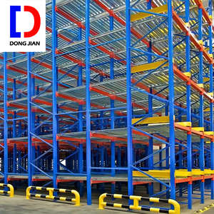 DJ Factory Steel Warehouse Gravity <span class=keywords><strong>Carton</strong></span> Pallet <span class=keywords><strong>Flow</strong></span> Roller Sliding <span class=keywords><strong>Rack</strong></span> - Product Image 1