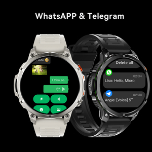 Rugged <b>Military</b> Smartwatch For <b>Men</b> GPS Track Support WhatsApp Telegram Reminder Heart Rate Fitness Tracker Wrist <b>Watch</b> - Product Image 2