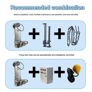 Bomba de Drenaje de Aguas Residuales Subterráneas, Estaciones Portátiles de Elevación de Aguas Residuales, Bomba Centrífuga Trituradora de Aguas Residuales - Product Image 6