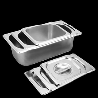 Vaisselle en acier inoxydable de taille standard personnalisable pour restaurants, hôtels, coupes à glace et contenants alimentaires (normes EU et US)