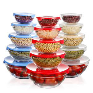 Juego de Cinco Piezas de Tazones Cuadrados de <span class=keywords><strong>Vidrio</strong></span> 808 Fresh con Tapa, Directo de Fábrica, para Cocina, Promocionales, Regalo al por Mayor - Product Image 2